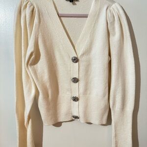 Elegant Button-Up Women's Sweater
